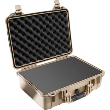 Pelican Case 1500 - W/Foam, DesertTan