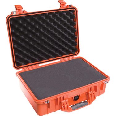 Pelican Case 1500 - W/Foam, Orange