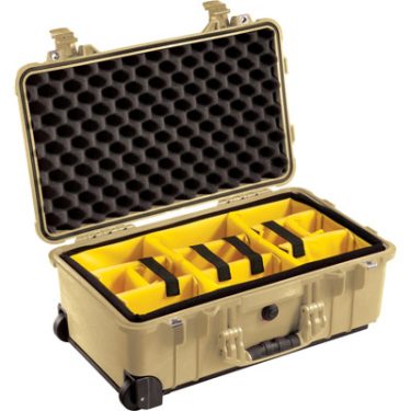 Pelican Case 1510 - W/Dividers, DesertTan