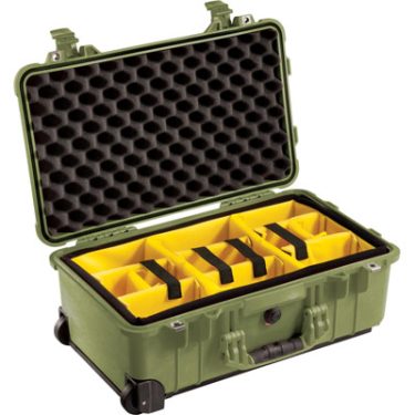 Pelican Case 1510 - W/Dividers, ODGreen