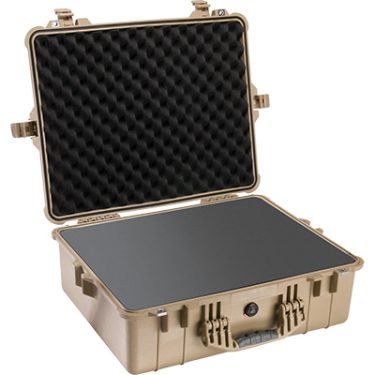 Pelican Case 1600 - W/Foam, DesertTan