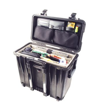 Pelican Case 1440 - Black, W/Padded Dividers