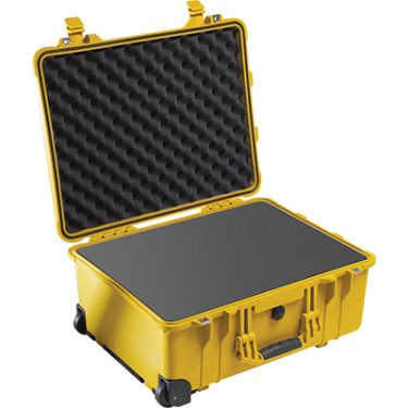 Pelican Case 1560 - W/Foam, Yellow